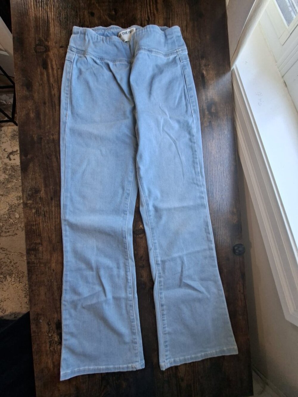 We The Free by Free People Pull-On Flare Jeans Light Wash | Size XS